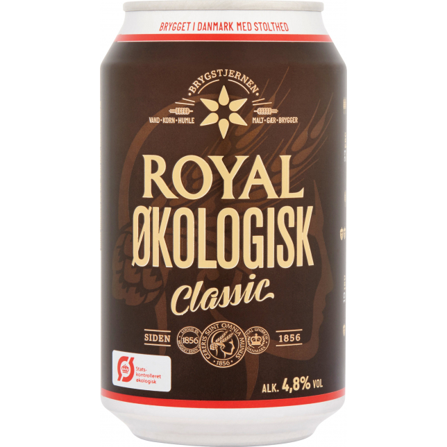 Royal Classic ØKO 4,8% 24x33 cl. (dåse)