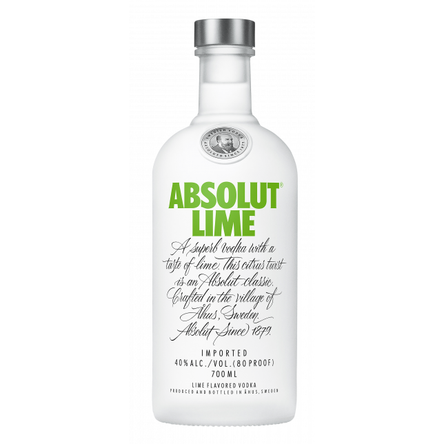 Absolut Vodka Lime 40% 70 cl.