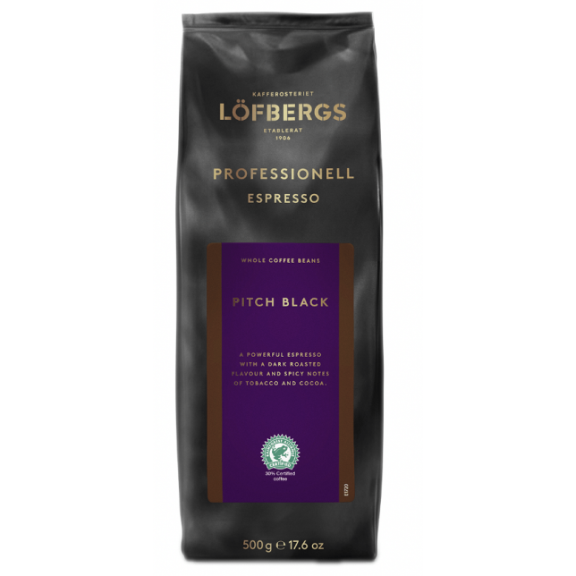 Löfbergs Pitch Black Espresso 500 gr. (hele bønner)