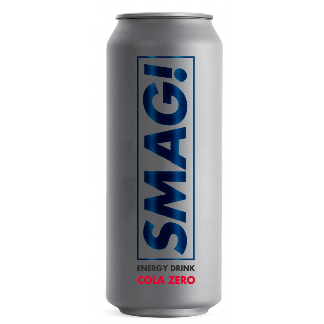 SMAG Cola Zero Energy Drink 24x50 cl. (dåse)