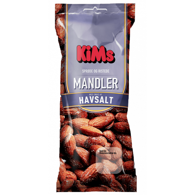 Kims Saltede Mandler 15x45 gr.