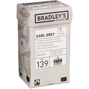 Bradley's Earl Grey ØKO 25 stk. (tebreve)