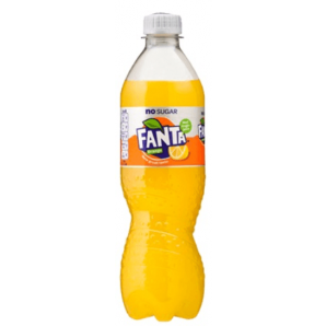 Fanta Orange No Sugar 24x50 cl. (PET-flaske)