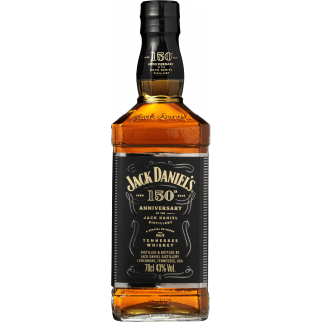 Jack Daniels 150th Anniversary Tennessee Bourbon Whisky 43% 70 cl.