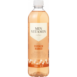 Min Vitamin Relax Fersken og Mango 12x50 cl. (PET-flaske)