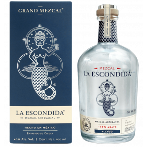 La Escondida Grand Mezcal Blanco 40% 70 cl. (Gaveæske)