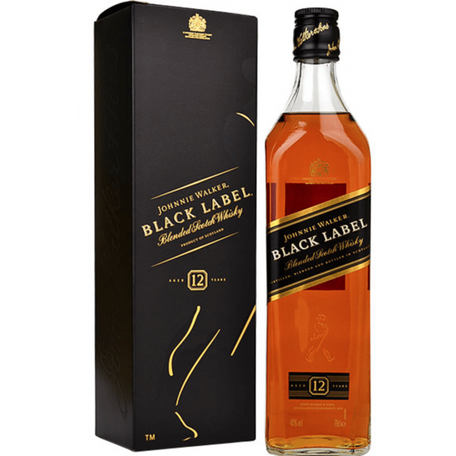 Johnnie Walker Black Label 12 års Blended Scotch Whisky 40% 70 cl. (Gaveæske)