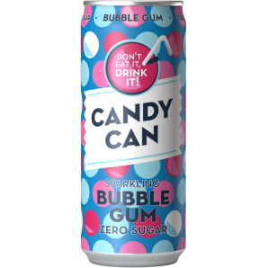 Candy Can Sparkling Bubblegum Sukkerfri Sodavand 12x33 cl. (dåse)