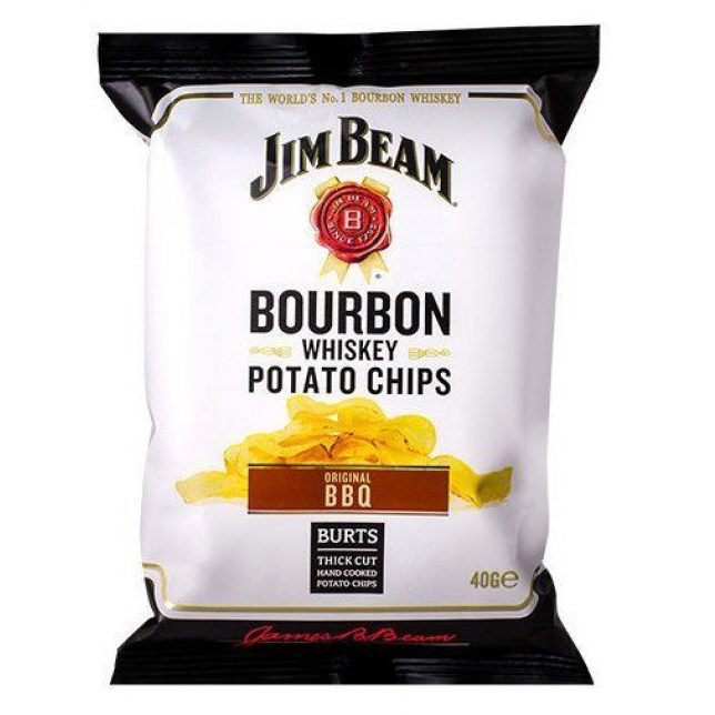 Burts Chips Jim Beam Original BBQ 40 gr. 20 stk.