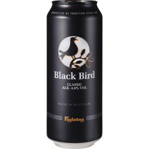 Fuglsang Black Bird Lager 4,8% 50 cl. (dåse)