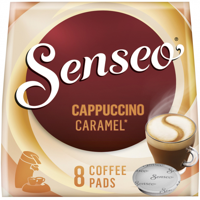 Senseo Cappuccino Caramel 8 stk. (kaffepuder)