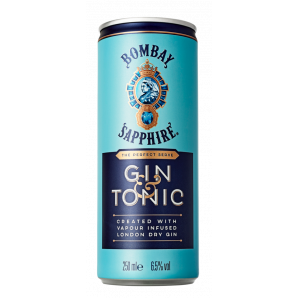Bombay Sapphire Gin & Tonic RTD 6,5% 25 cl. (dåse)