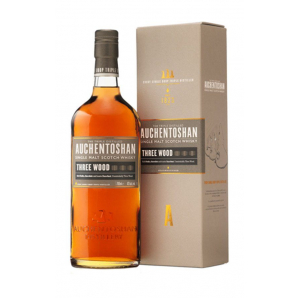Auchentoshan Three Wood Lowland Single Malt Scotch Whisky 43% 70 cl. (Gaveæske)