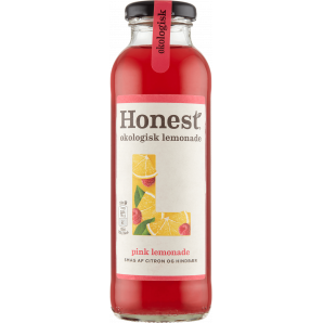 Honest Pink Lemonade Citron & Hindbær ØKO 12x33 cl. (flaske)