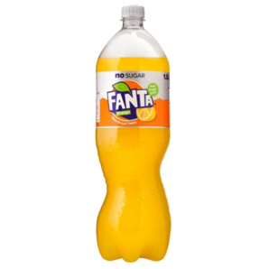 Fanta Orange No Sugar 8x150 cl. (PET-flaske)