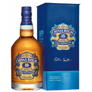 Chivas Regal Gold Signature 18 års Blended Scotch Whisky 40% 70 cl. (Gaveæske)
